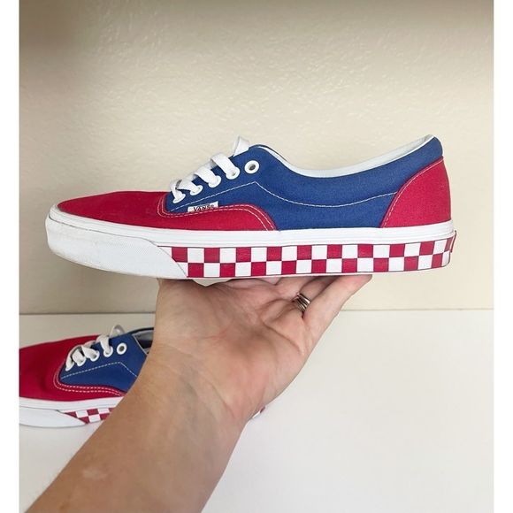 vans bleu et rouge